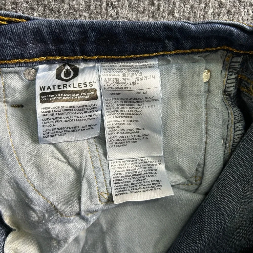 Levi's Jeans Mens Size 32x33 Blue 511 Slim Fit Dark Wash Denim Casual Stretch